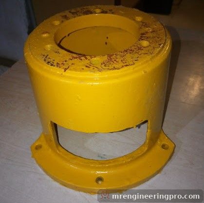 Mounting flange for Schwing BP350D concrete pump